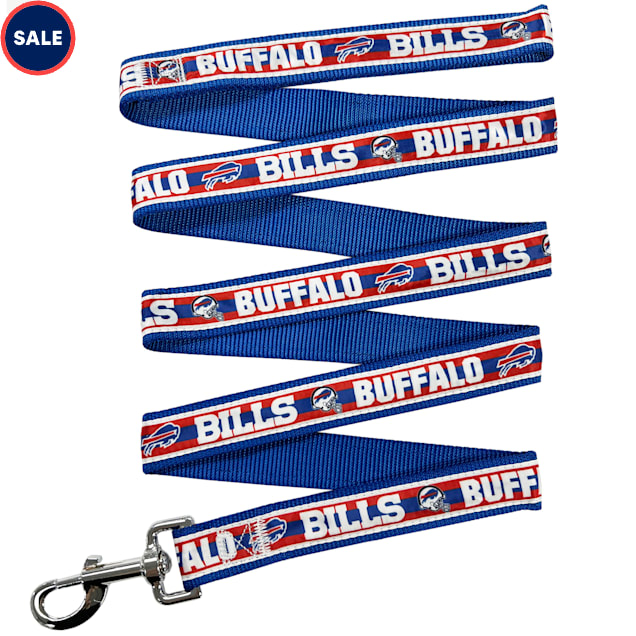 Pets First Buffalo Bills Satin Dog Leash, Small, 6 ft. - Carousel image #1