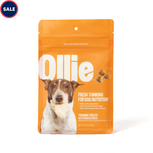 Ollie Dog Training Treats with Real Parmesan Cheese 8 oz