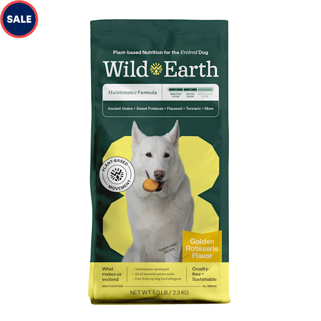 Wild Earth Golden Rotisserie Flavor Maintenance Formula Dry Dog Food 28 lbs