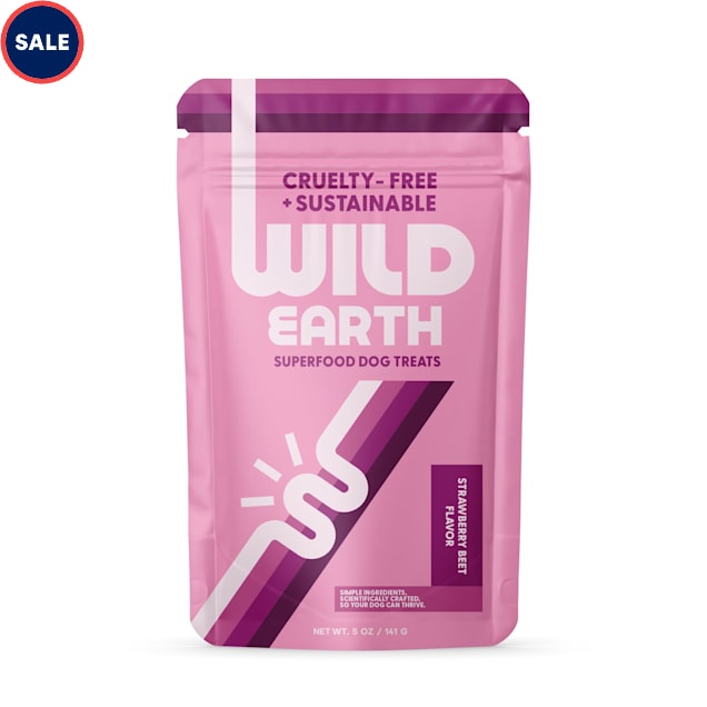 WILD EARTH Strawberry and Beet Dog Treats, 5 oz. - Carousel image #1