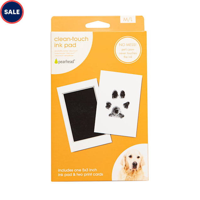 Pearhead Pawprints Clean Touch Ink Pad Kit for Dogs Medium Large