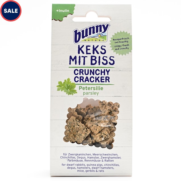 Bunny Nature Crunchy Cracker Parsley Dry Rabbit & Rodent Snack, 50 Gram - Carousel image #1