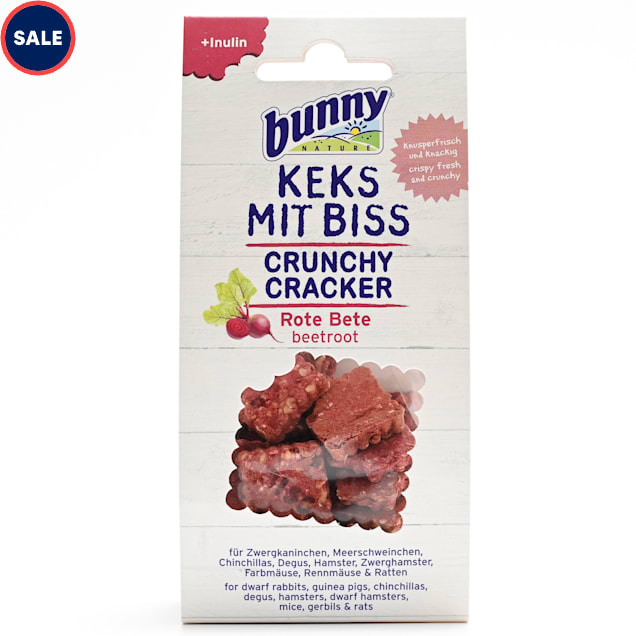 Bunny Nature Crunchy Cracker Beetroot Dry Rabbit & Rodent Snack, 50 Gram - Carousel image #1