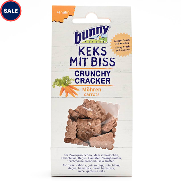 Bunny Nature Crunchy Cracker Carrots Dry Rabbit Rodent Snack 50 Gram