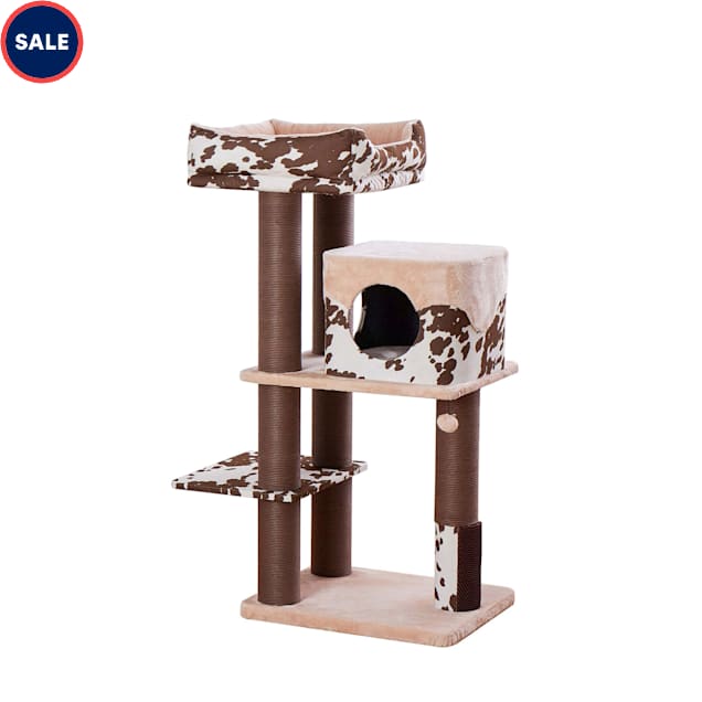 PetPals Group Cowboy Western Style Multifunctional Large Cat Tree 50 H
