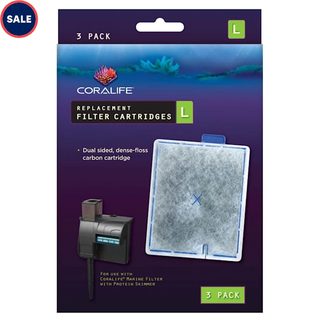 Coralife Replacement Filter Cartridge, Large, Pack of 3 Petco