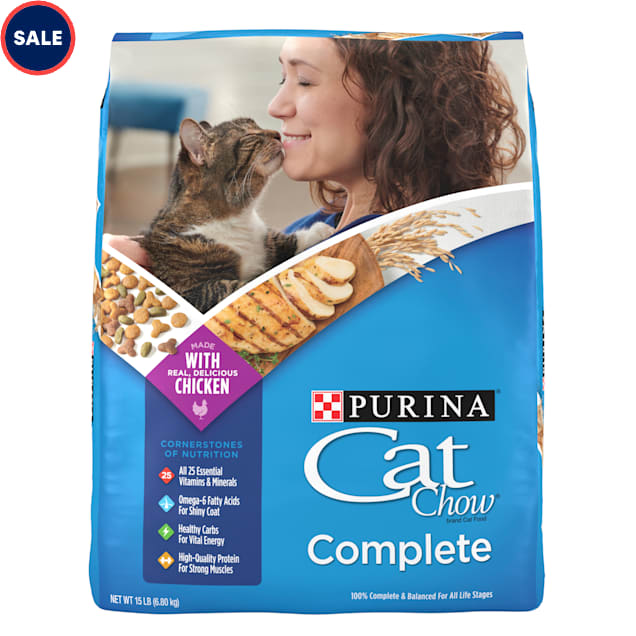 Purina Cat Chow High Protein Complete Dry Cat Food 15 lbs