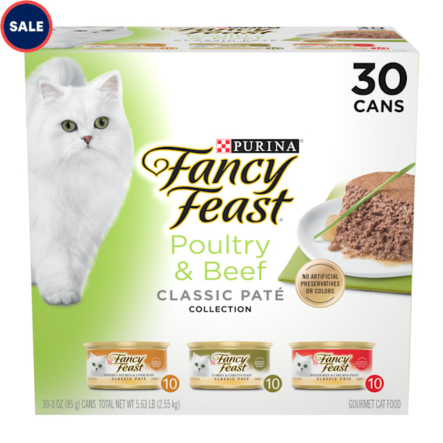 Fancy Feast Pate Poultry and Beef Feast Classic Collection Grain