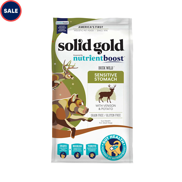 Solid Gold Nutrientboost Buck Wild Venison Dry Dog Food, 3.75 lbs. - Carousel image #1