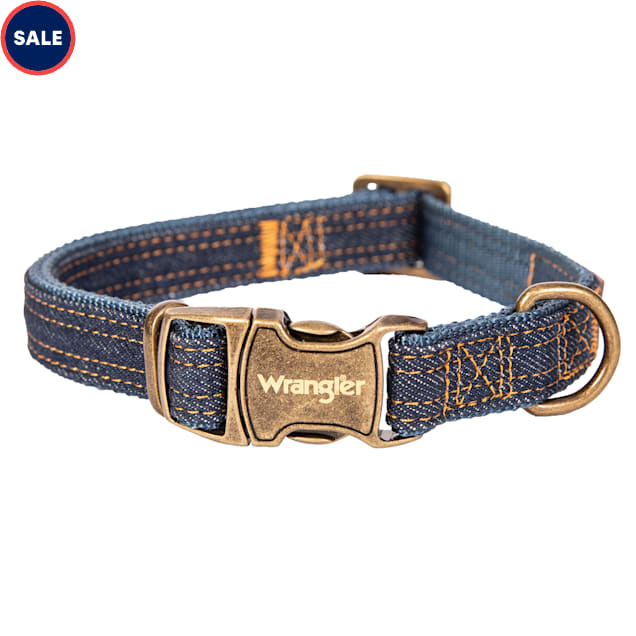 Wrangler Dark Denim Dog Collar, Small - Carousel image #1