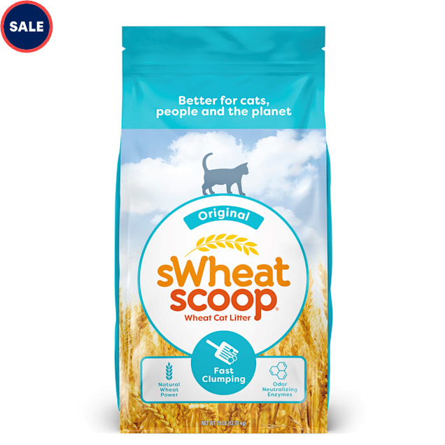 sWheat Scoop Fast Clumping Natural Original Cat Litter