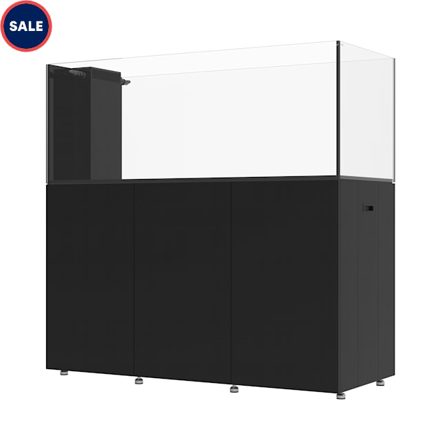 Waterbox Black Peninsula 6025 Aquarium, 60.5" L X 25.3" W X 59.1" H - Carousel image #1