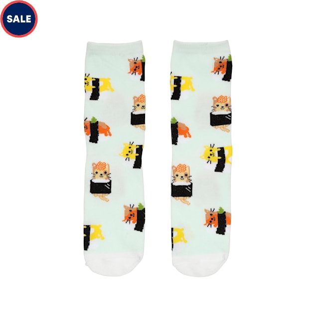 Pearhead Unisex Sushi Cat Crew Socks Multi Petco