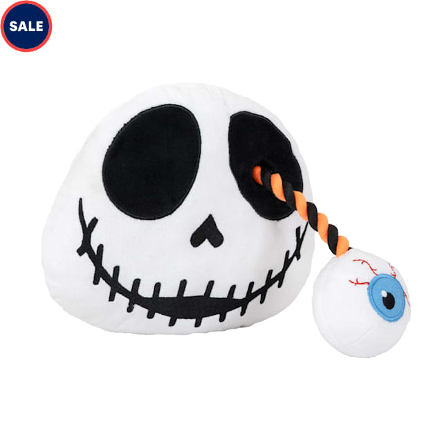 Chew King Halloween Skull & Eyeball Squeaker Dog Toy