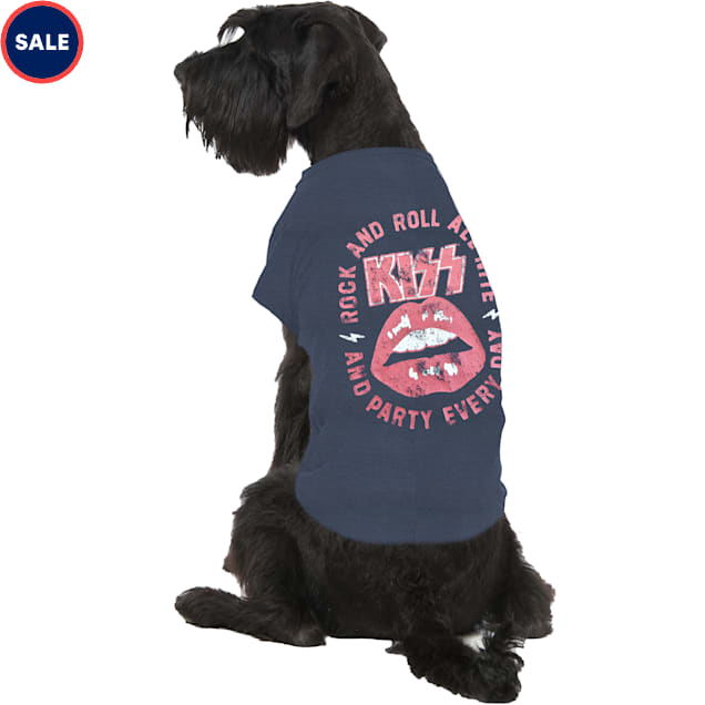 Buttercup Dogs That Rock KISS Dog Tee, X-Small, Obsidian - Carousel image #1