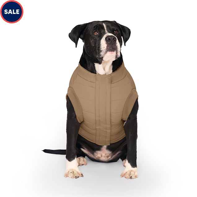 Canada Pooch Cool Factor Puffer Jacket for Dogs, 8, 3X-Small, Tan - Carousel image #1