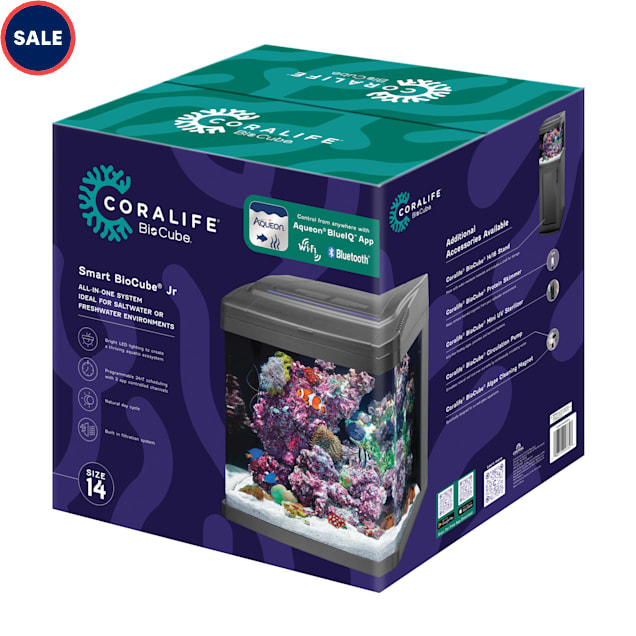 Coralife Smart BioCube Jr 14G LED Aquarium App Control