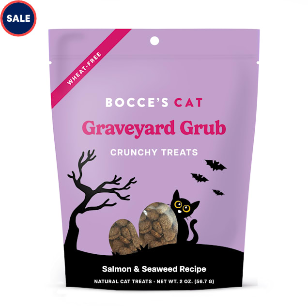 Bocce's Bakery Graveyard Grub Crunchy Cat Treats, 2 oz. - Carousel image #1