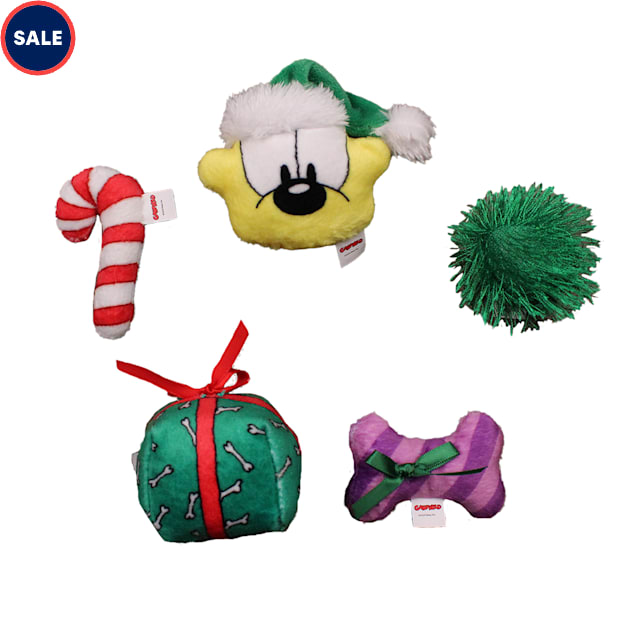 Garfield Favorite Holiday Things Cat Toy, Pack of 5 - Carousel image #1