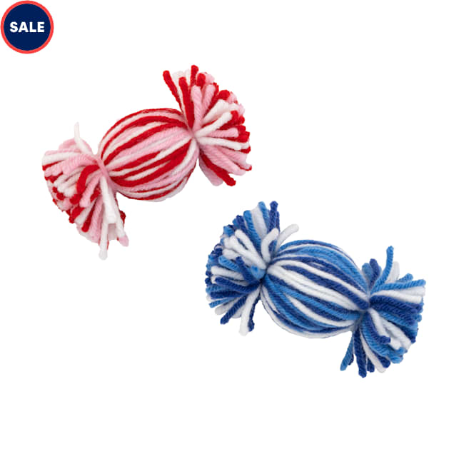 Draper James Bon Bon Yarn Rattle Cat Toy Set, Pack of 2 - Carousel image #1