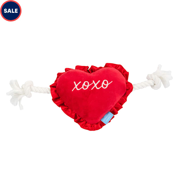 Draper James Ruffle Heart Plush Dog Toy - Carousel image #1