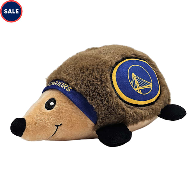 Pets First NBA Golden State Warriors Hedgehog Dog Toy, Medium - Carousel image #1