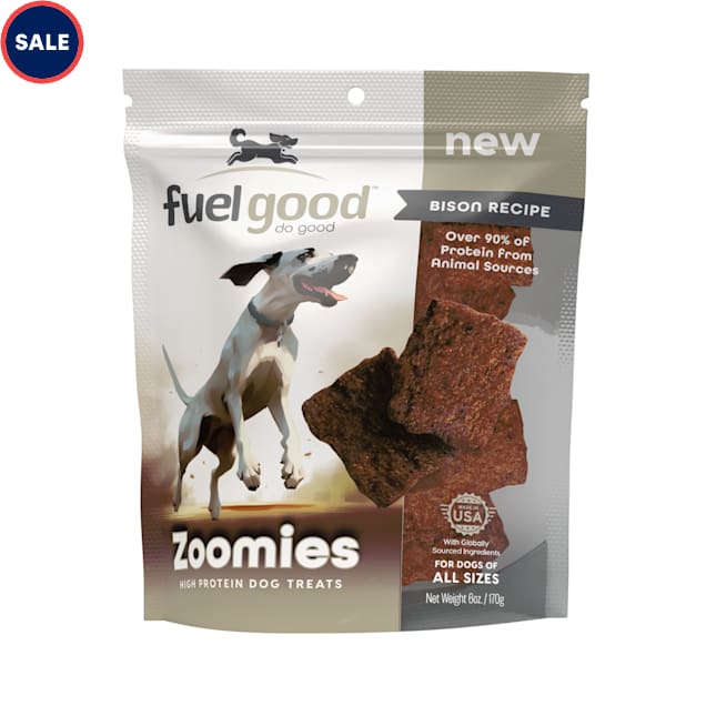 Fuel Good Zoomies Bison High Protein Dog Treats, 6 oz. - Carousel image #1