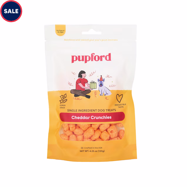 Pupford Cheddar Crunchies Dog Treats, 4.25 oz. - Carousel image #1
