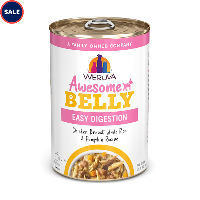 Weruva Awesome Belly Chicken Breast, White Rice & Pumpkin Recipe Wet Dog Food, 14 oz., Case of 10 - Carousel image #1