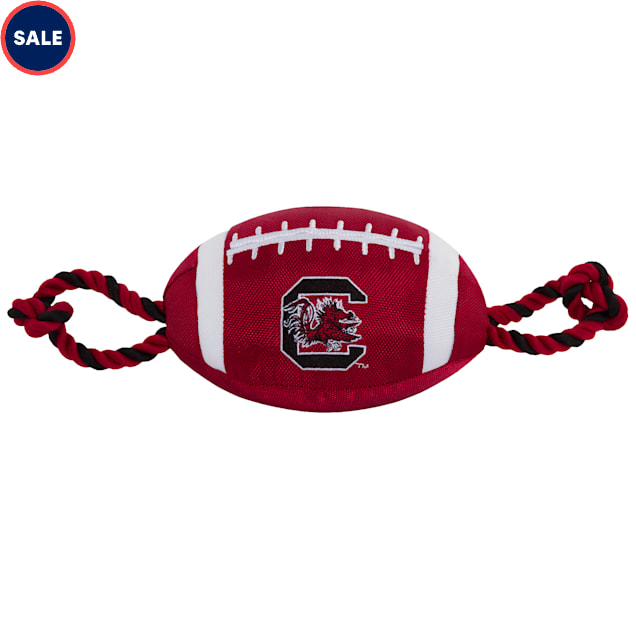 Pets First Nylon South Carolina Football Dog Toy, Small - Carousel image #1