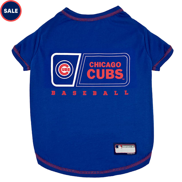Pets First MLB Logo T-Shirt for Dogs, Chicago Cubs, Medium - Carousel image #1