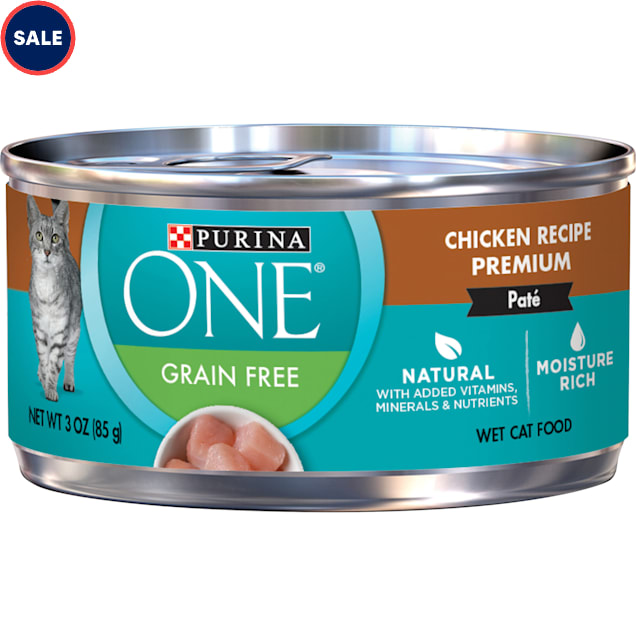 Purina ONE Natural High Protein Grain Free Chicken Recipe Pate Wet