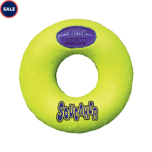 KONG Squeaker Donut Dog Toy, Medium - Carousel image #1