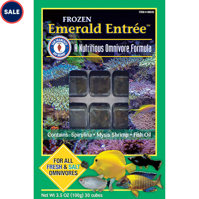 San Francisco Bay Brand Frozen Emerald Entree Formula Cubes Fish Food