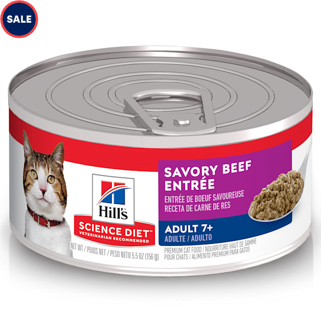 Hill s Science Diet Adult 7 Savory Beef Entree Canned Wet Cat