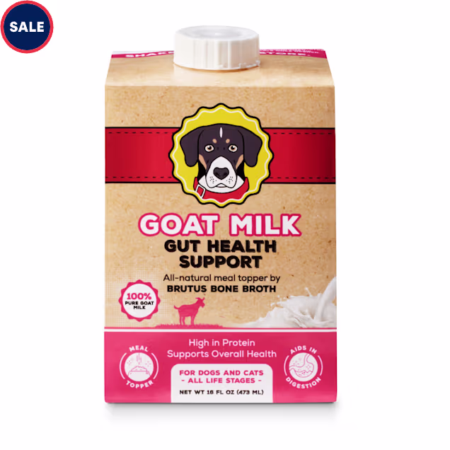 Brutus Bone Broths Goat Milk for Dog Food, 16.9 oz. - Carousel image #1