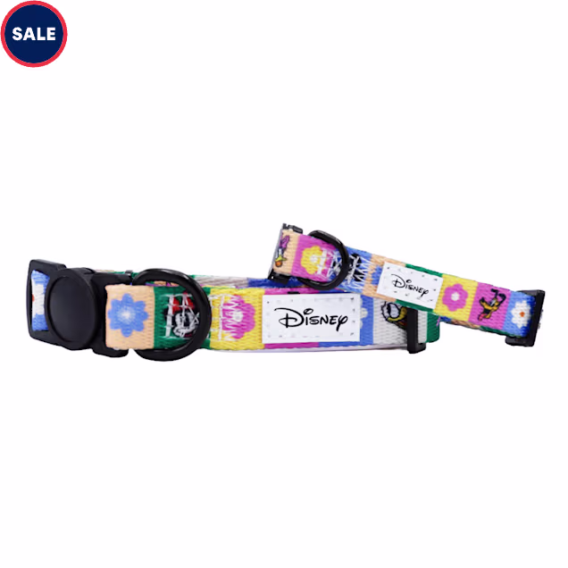 Sassy Meow Disney's Mickey Mouse & Friends Floral Cat Collar, Small - Carousel image #1