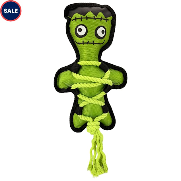 Multipet International Frankenstein Cross Rope Body Dog Toy, 13" H, Large - Carousel image #1