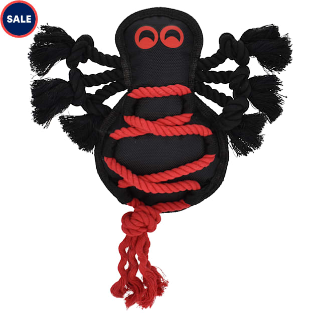 Multipet International Spider Cross Rope Body Dog Toy, 13" H, Large - Carousel image #1