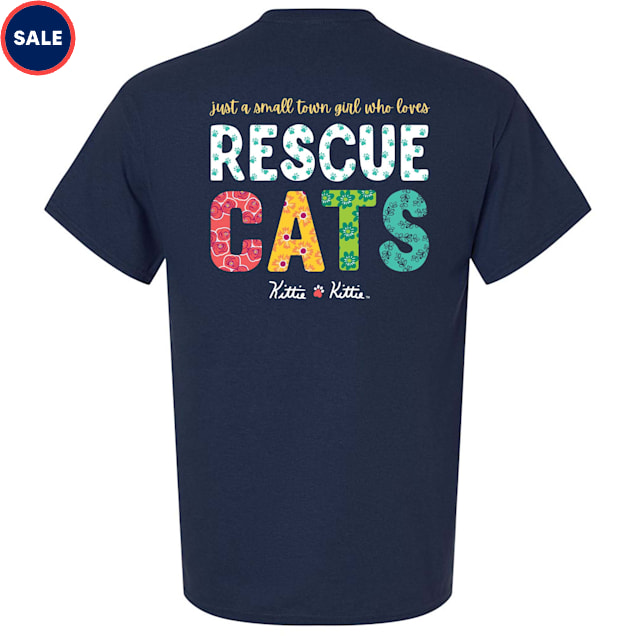 Kittie Kittie Small Town Girl Cats Adult Unisex T-Shirt, Small - Carousel image #1