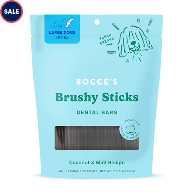 Bocce's Bakery Brushy Sticks for Dogs, Large, 16 oz. - Carousel image #1