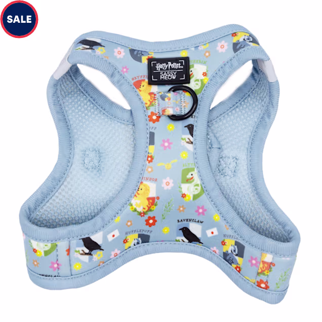 Sassy Meow Harry Potter Blue Cat Harness, X-Small - Carousel image #1