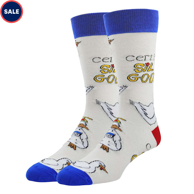 Oooh yeah! Men's Silly Goose Funny Crew Socks, Size 8-13 - Carousel image #1