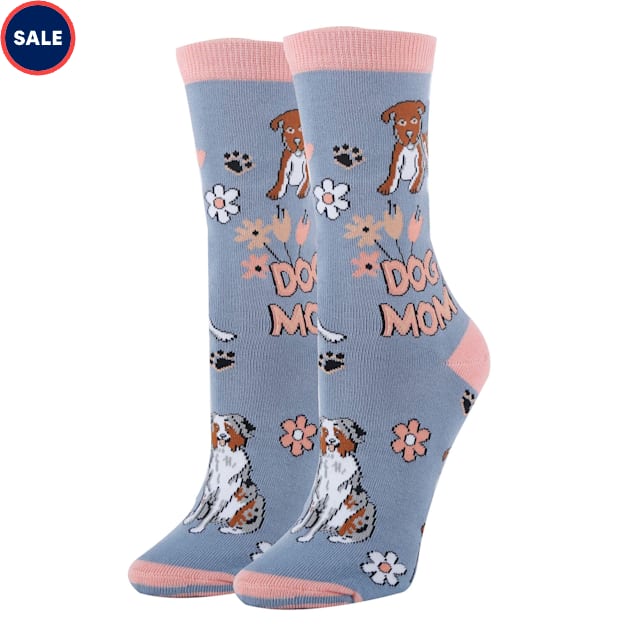 Oooh yeah! Women's Dog Mom Funny Crew Socks, Size 5-10 - Carousel image #1
