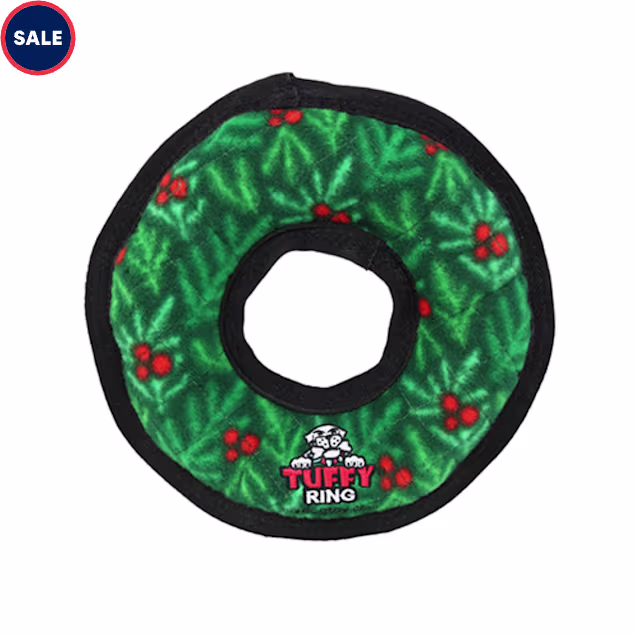 Tuffy Holiday Medium Ring Wreath Dog Toy, Medium - Carousel image #1