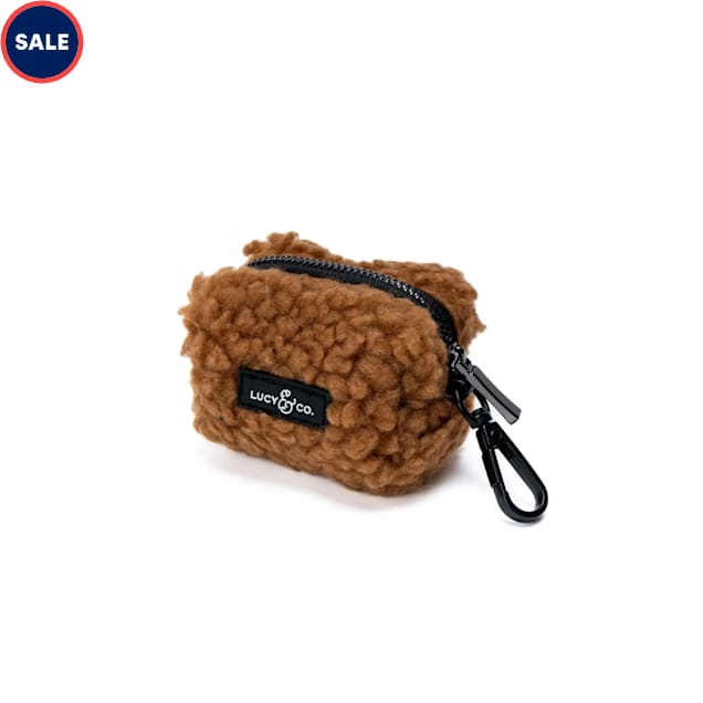 Lucy & Co. The Cinnamon Teddy Poop Bag Holder for Dogs - Carousel image #1
