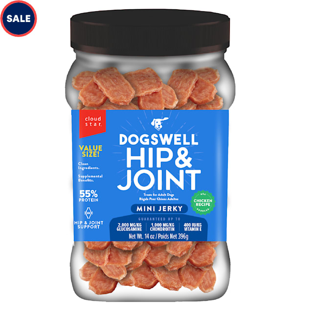 Dogswell Mini Jerky Hip & Joint Chicken Dog Treats, 14 oz. - Carousel image #1