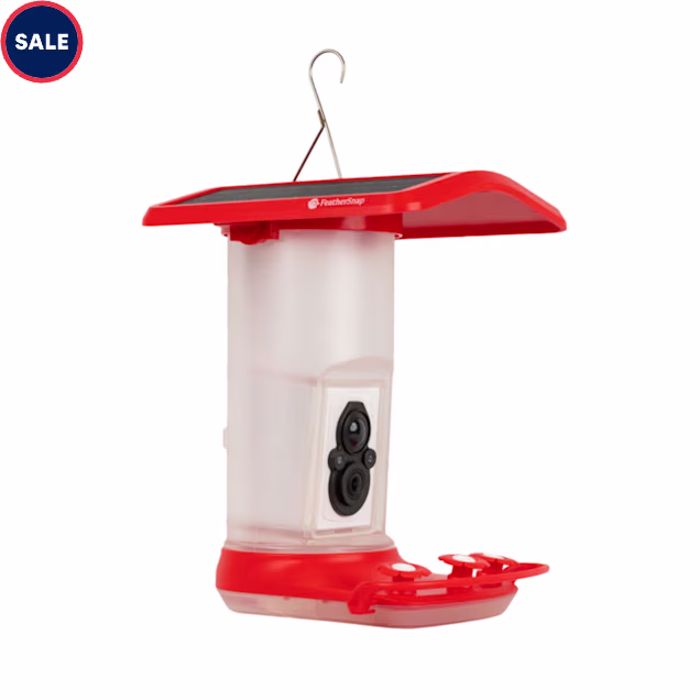 FeatherSnap Smart Wifi Hummingbird Feeder, 5" L X 11.3" W X 14.1" H - Carousel image #1