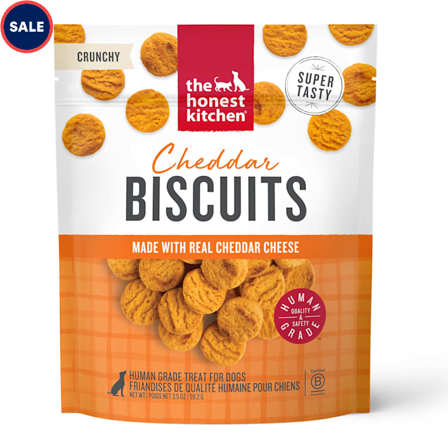 The Honest Kitchen Cheddar Biscuits Dog Treats, 3.5 oz. - Carousel image #1