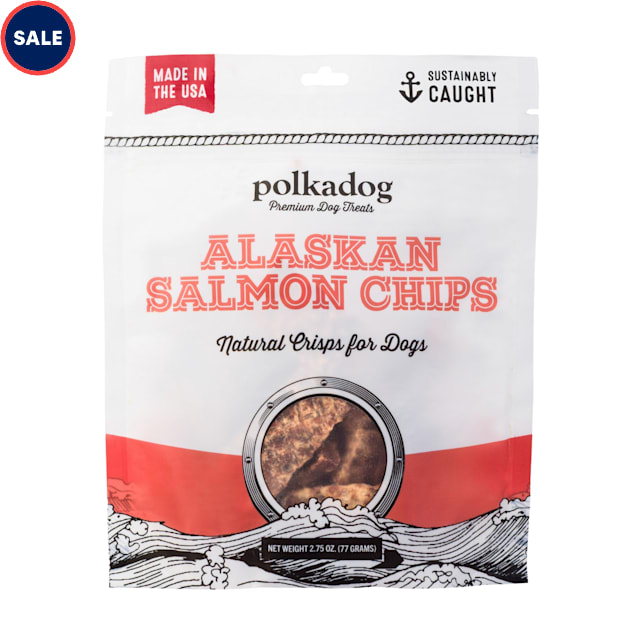 Polkadog Salmon Chips Dog Treats, 2.75 oz - Carousel image #1